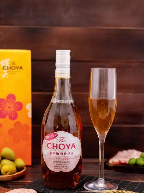 rượu mơ the choya non alcohol