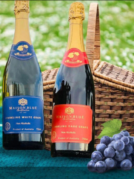 rượu vang không cồn úc sparkling white grape