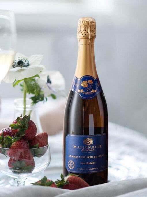 rượu vang không cồn úc sparkling white grape