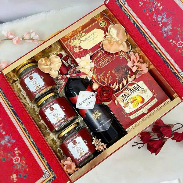 hộp quà tết rượu vang giá rẻ: quà biếu tết 2026 ý nghĩa nhất!