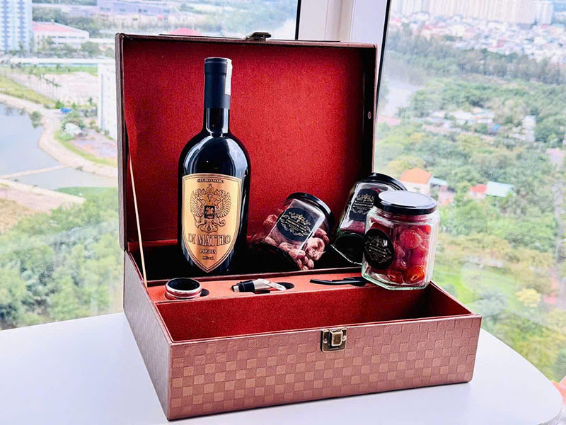 hộp quà tết rượu vang pháp giá rẻ, sang trọng cho năm 2026