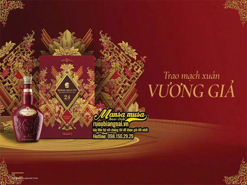royal salute 24 exclusive blend hộp quà tết 2026