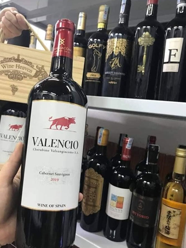 rượu vang tây ban nha đỏ valencio cabernet sauvignon