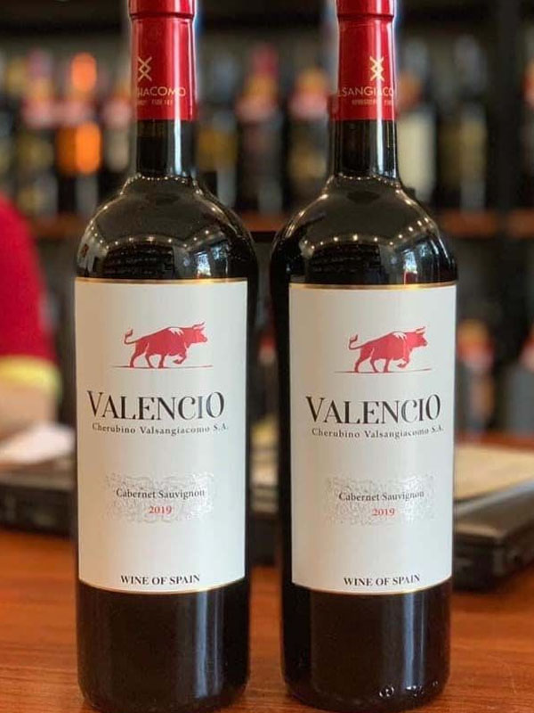rượu vang tây ban nha đỏ valencio cabernet sauvignon