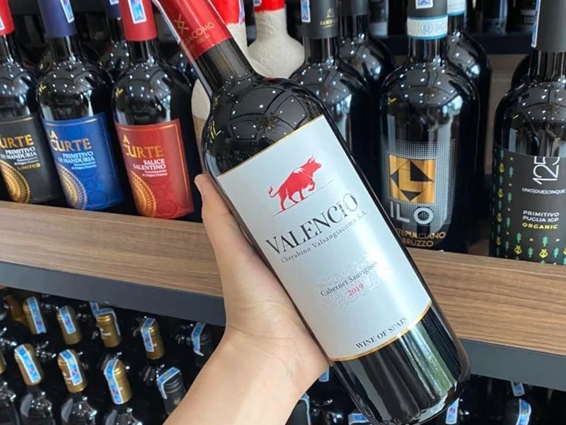 rượu vang tây ban nha đỏ valencio cabernet sauvignon