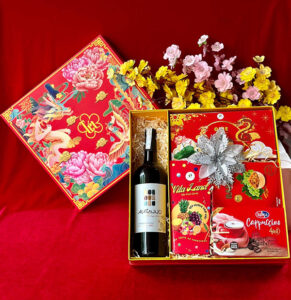 top 10 mẫu hộp quà tết 2026 vang giá rẻ đẹp nhất