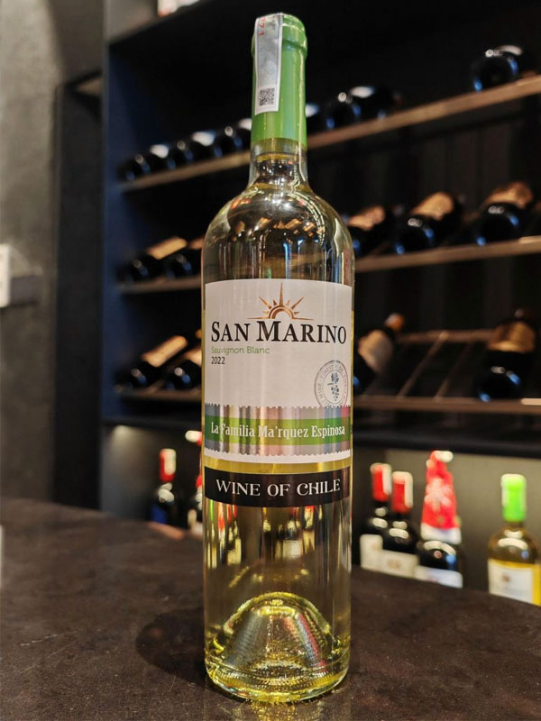 vang chile trắng san marino sauvignon blanc