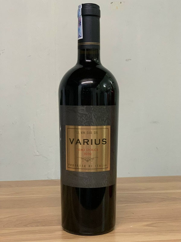 vang varius semi dolce - đen