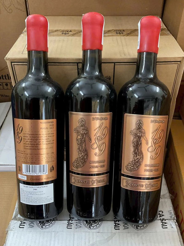 vang ý 1989 negroamaro puglia