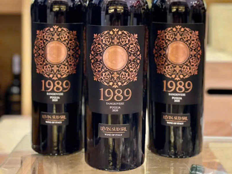 vang ý 1989 sangiovese puglia