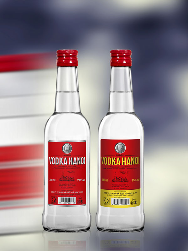 vodka hn 300ml nhãn đỏ 29.5%