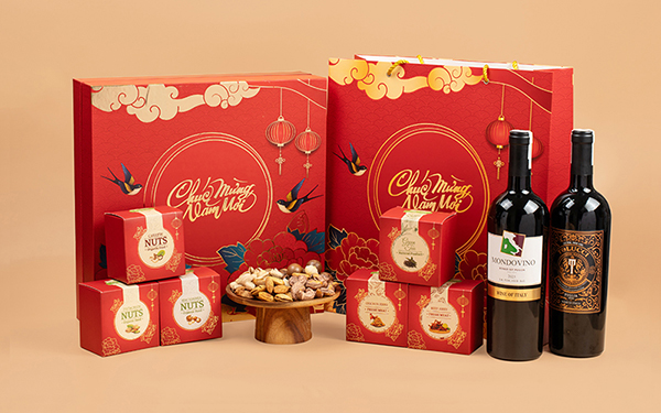 xu hướng hộp quà vang pháp đẳng cấp tết 2026 mới nhất